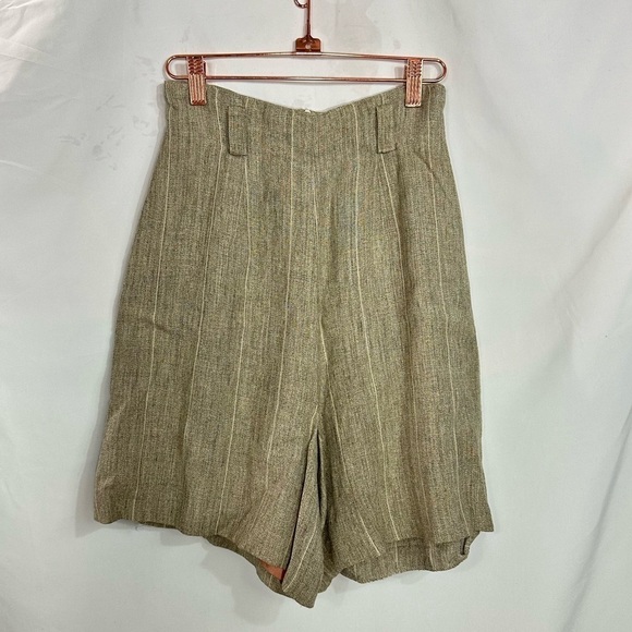 Vintage Joseph Chen striped high waisted shorts - Picture 1 of 5